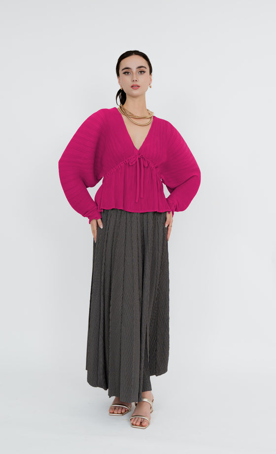 Melawati Top in Fuchsia Pink