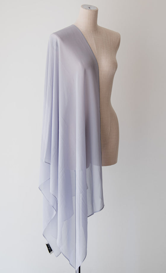 Larney Shawl Chiffon in Grey