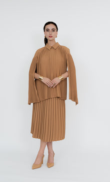 Bangsar Top and Skirt in Tawny Brown