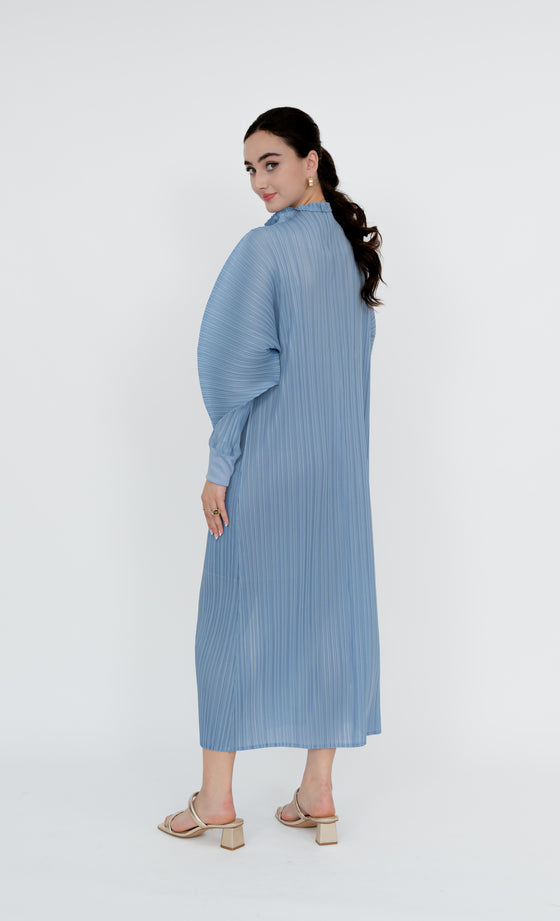 Cheras Long Shirt in Cerulean Blue