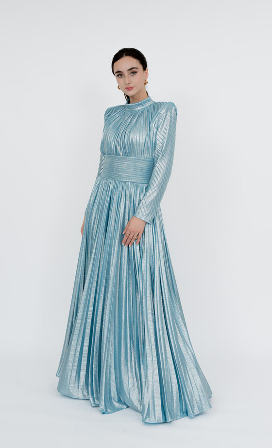 Ampang Dress in Frosted Blue