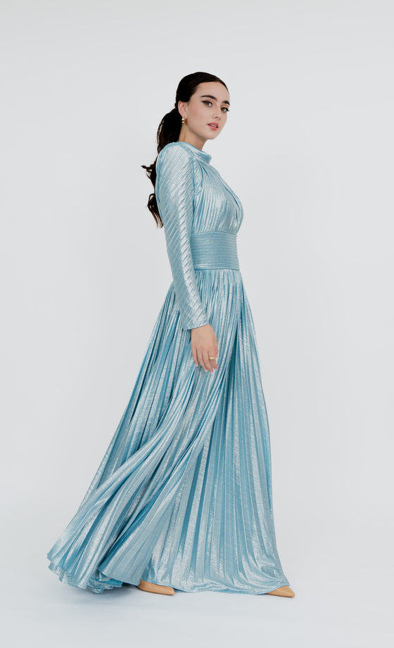 Ampang Dress in Frosted Blue