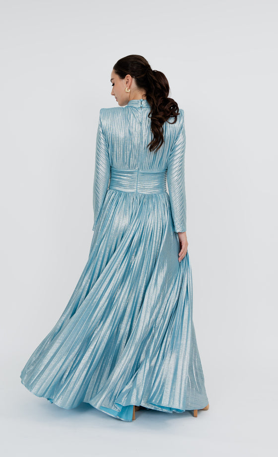 Ampang Dress in Frosted Blue