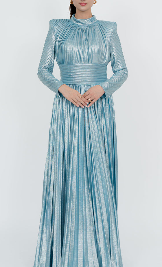 Ampang Dress in Frosted Blue