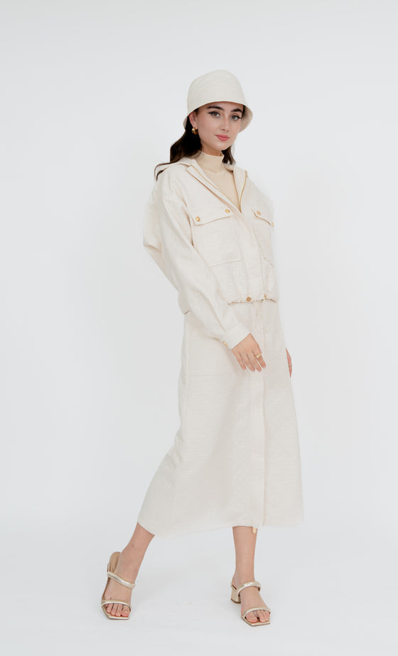 Sepang Jacket and Skirt in Lucent White