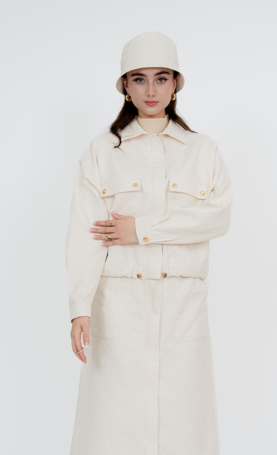 Sepang Jacket and Skirt in Lucent White