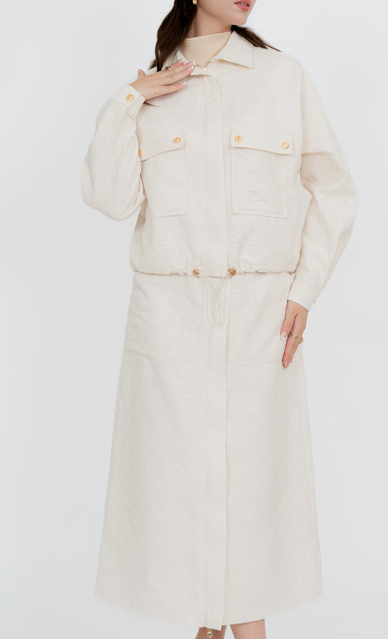 Sepang Jacket and Skirt in Lucent White