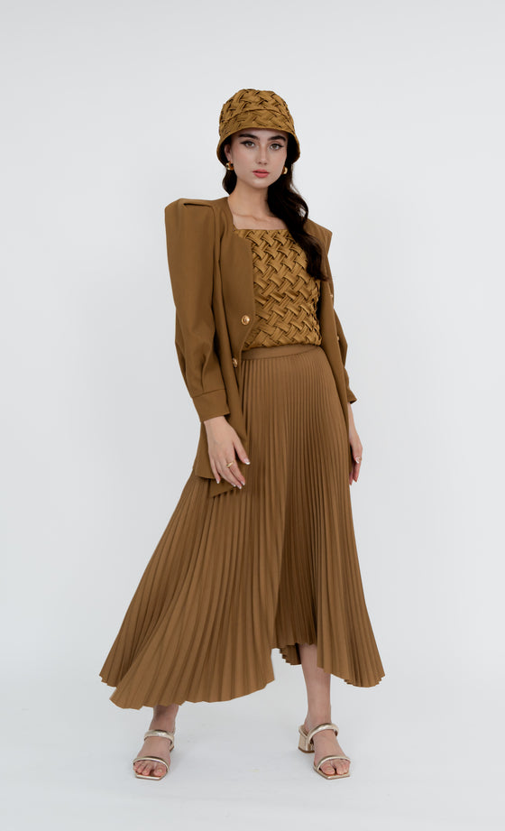 Imbi Skirt in Golden Brown