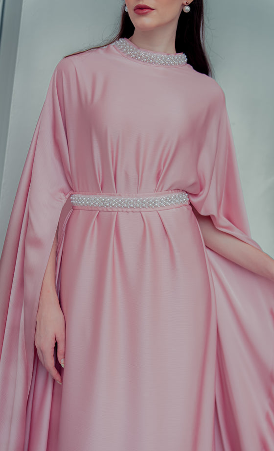 Lady Freya Dress in Mauve Pink