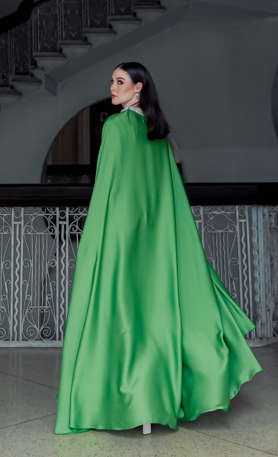 Lady Freya Dress in Willow Green