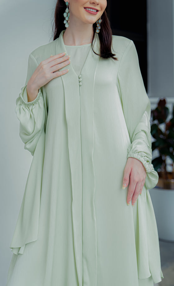 Lady Rania Abaya in Seacrest Mint