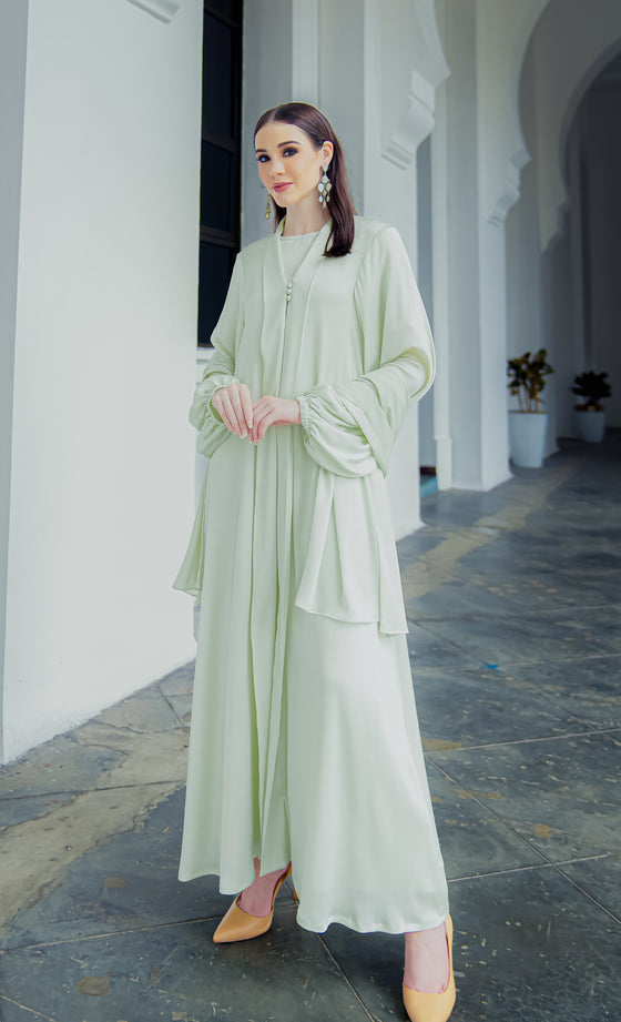 Lady Rania Abaya in Seacrest Mint