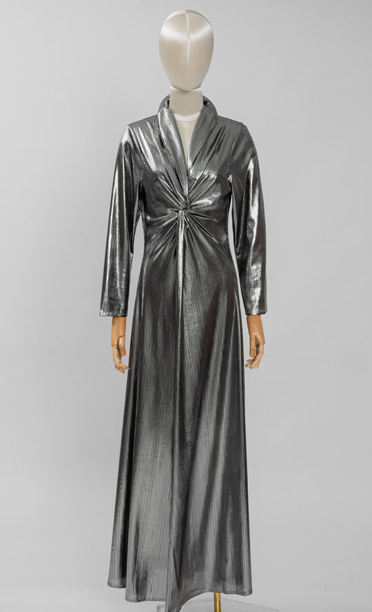 Selene Dress in Platinum Silver