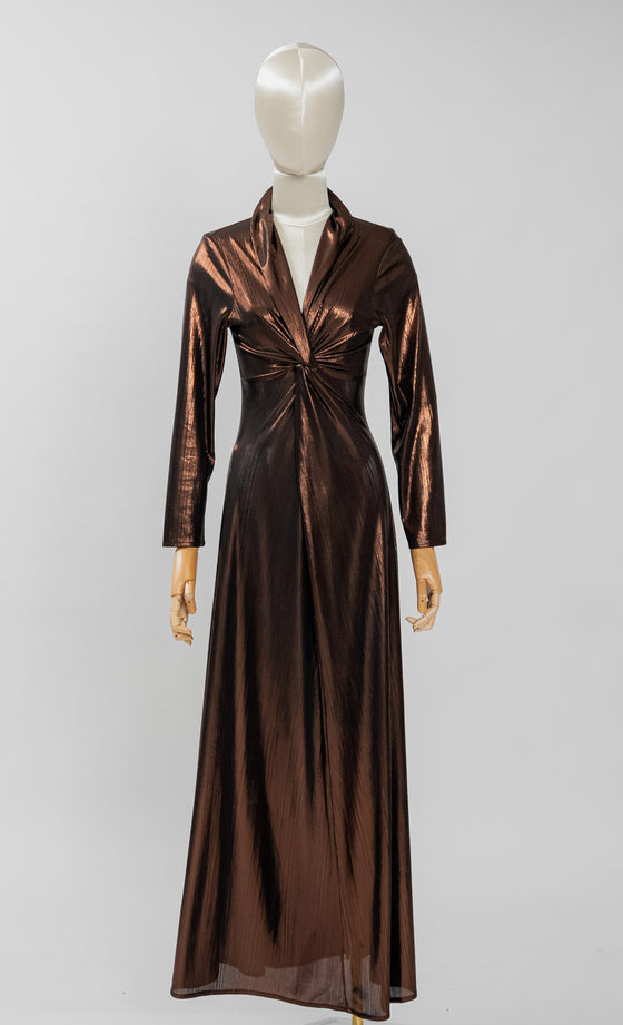 Selene Dress in Antique Copper