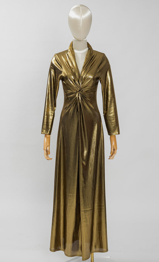 Selene Dress in Classic Gold