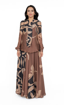  Eden Bow Top in Sienna Brown
