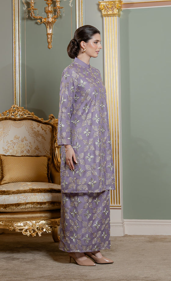 Raffiné Kurung Riau in Lilac Heather