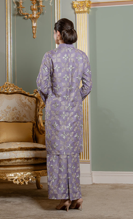 Raffiné Kurung Riau in Lilac Heather