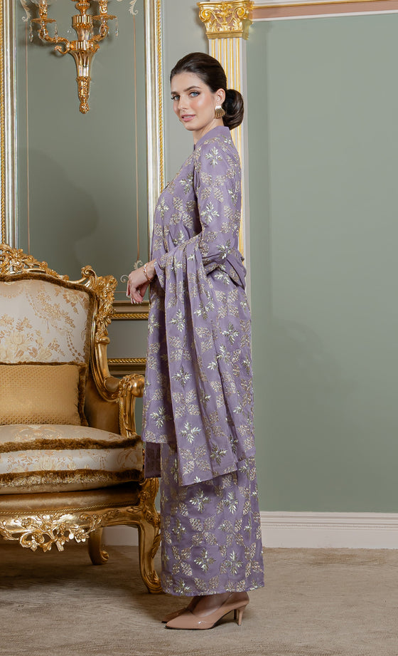 Raffiné Kurung Riau in Lilac Heather