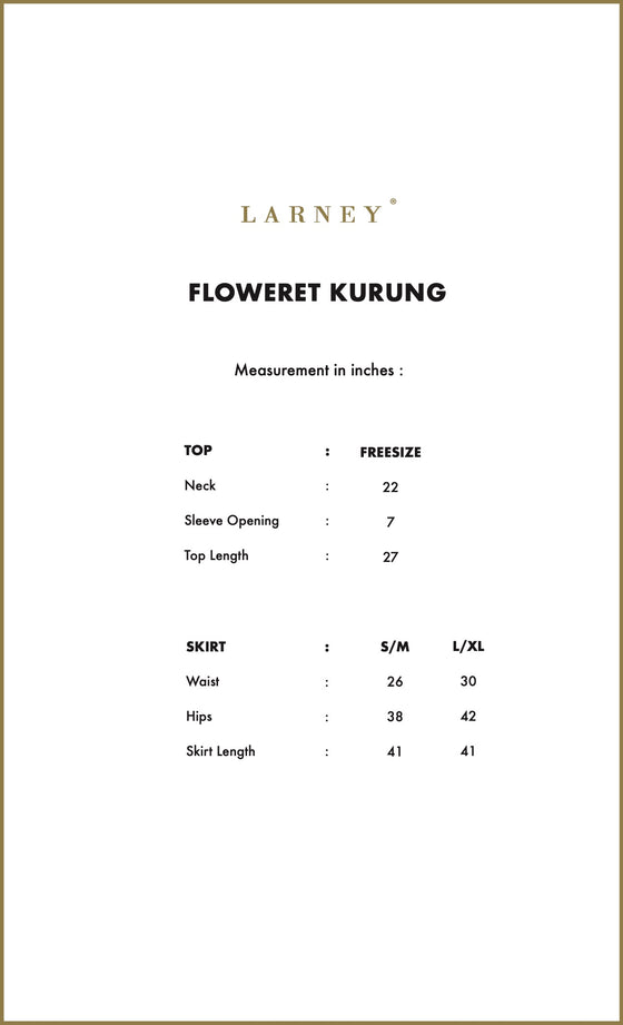 Floweret Kurung in Lilac