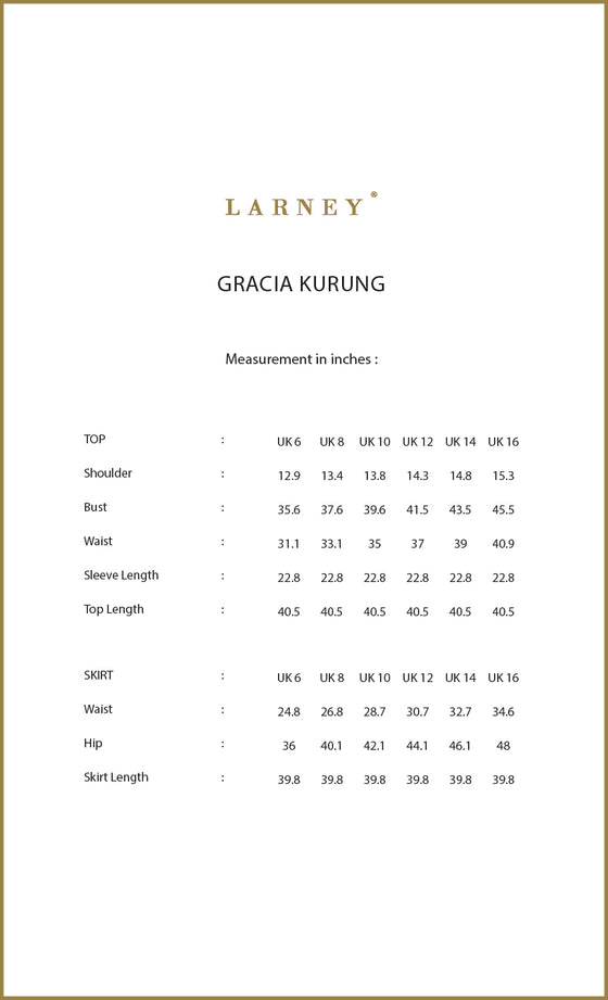 Gracia Kurung Riau in Laurel Green