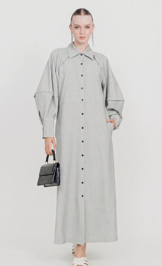 Elnara Dress in Black and White