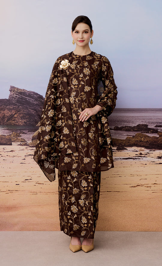 Lumina Kurung in Dark Coffee