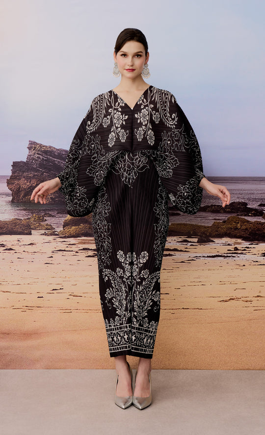 Miss Liberty Dress Printed in Black and White