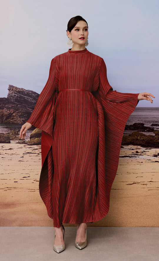 Miss Radiant Caftan in Red Dahlia