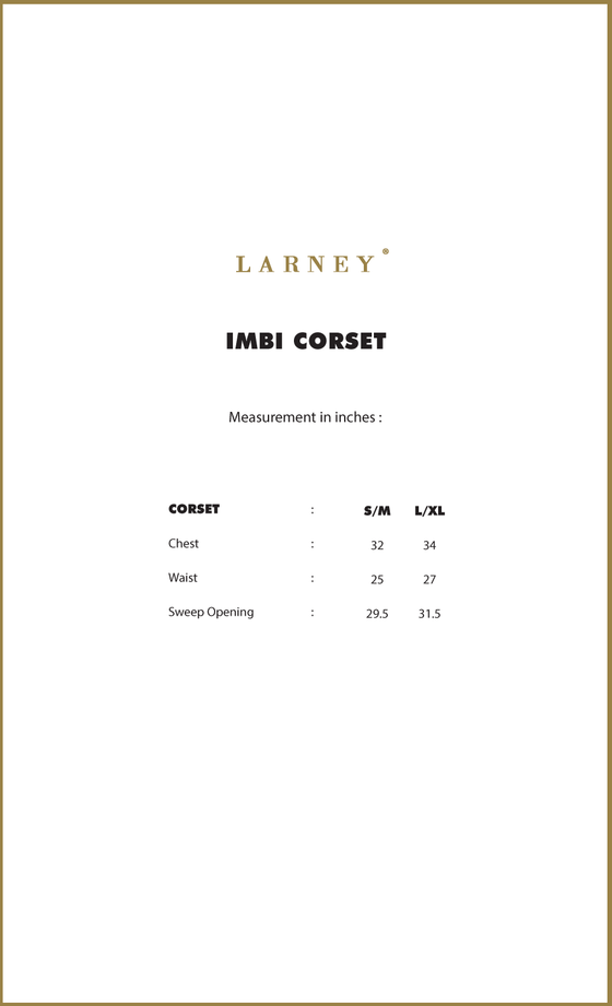 Imbi Corset in Golden Brown