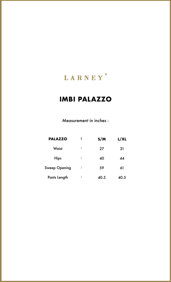 Imbi Palazzo in Golden Brown