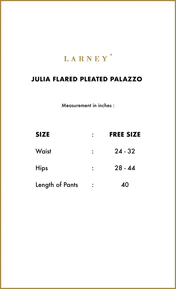 Julia Flared Pleated Palazzo in Off White