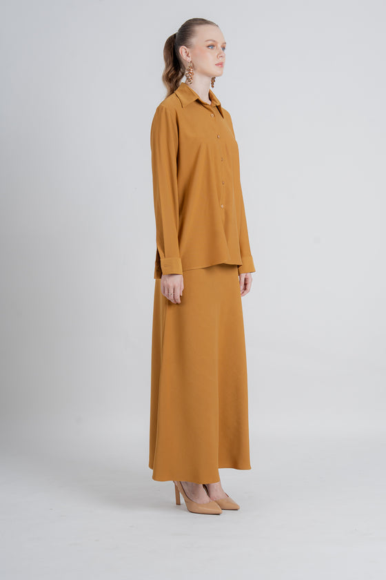 Elnara Skirt in Golden Brown