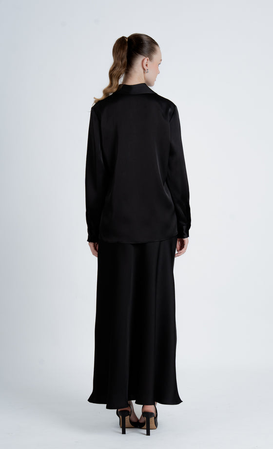 Elnara Skirt in Jet Black