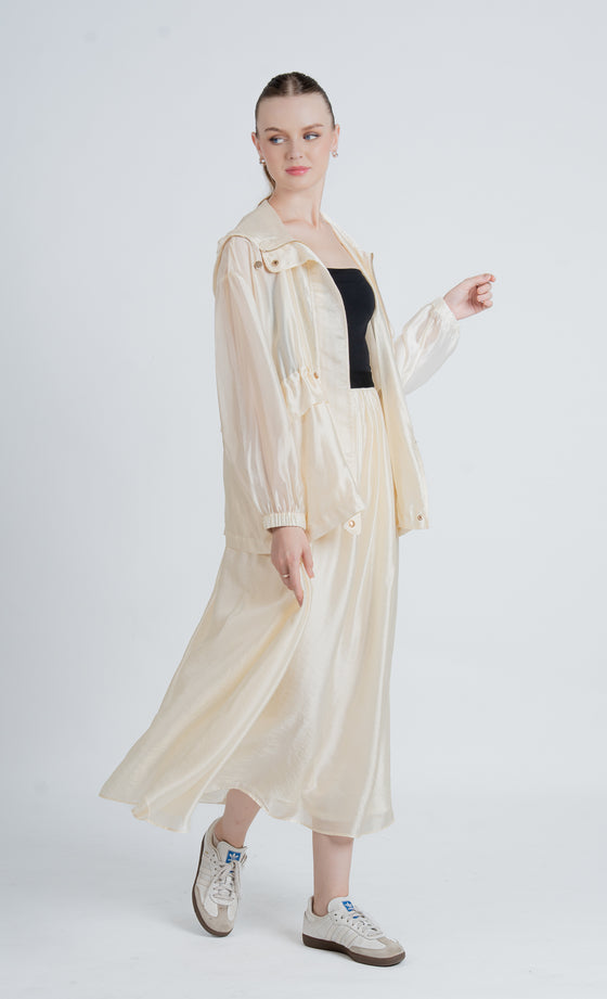 Hartamas Skirt in Lucent White