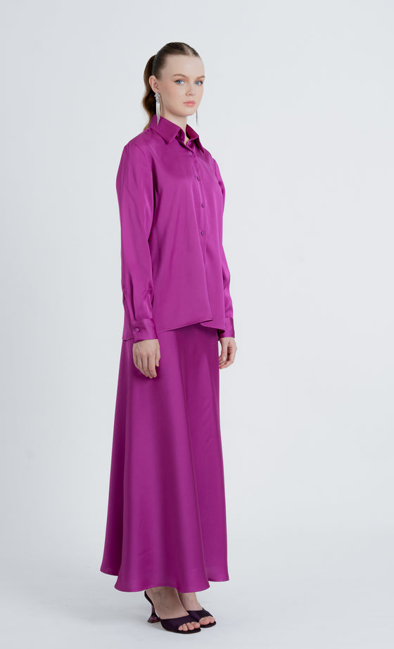 Elnara Shirt in Deep Orchid
