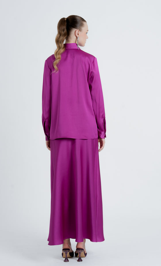 Elnara Shirt in Deep Orchid