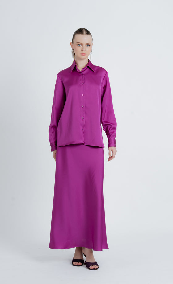 Elnara Shirt in Deep Orchid