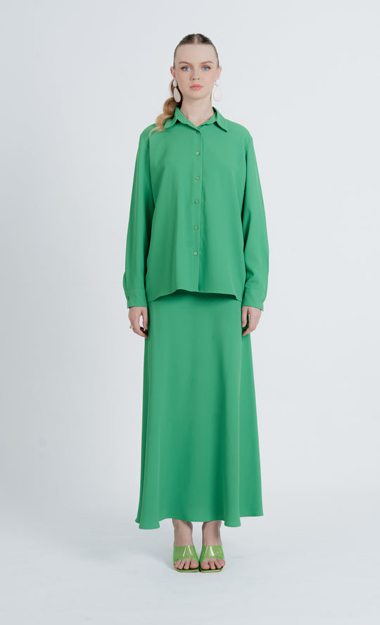 Elnara Shirt in Kelly Green