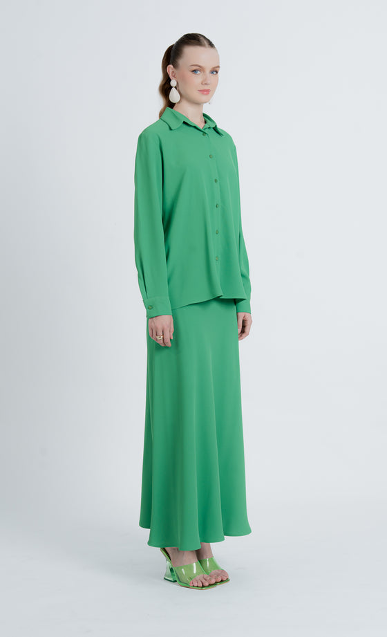 Elnara Skirt in Kelly Green