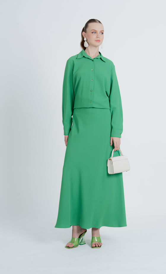 Elnara Skirt in Kelly Green