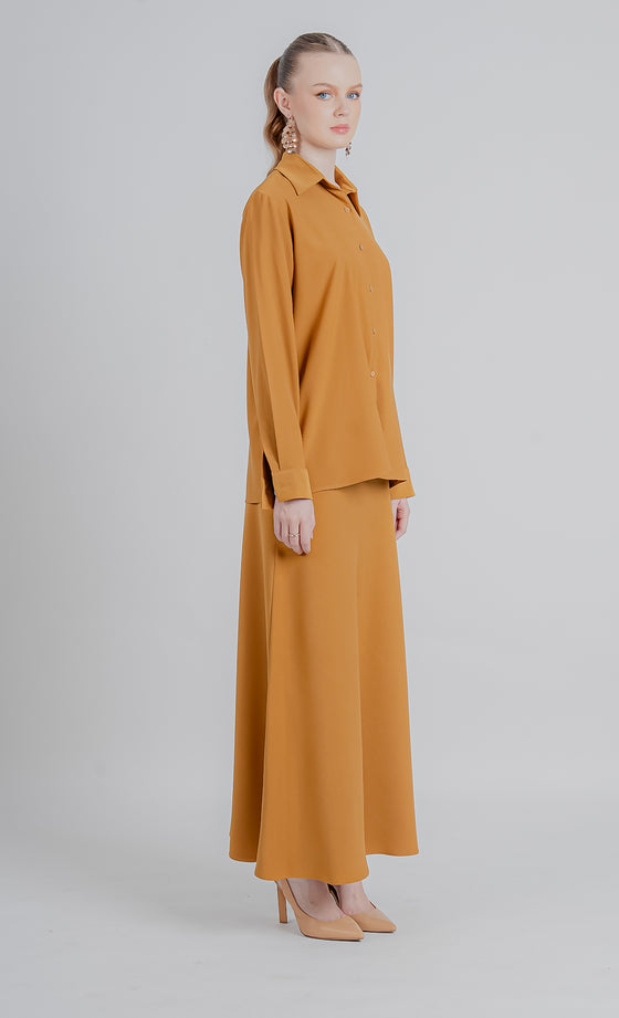 Elnara Skirt in Golden Brown