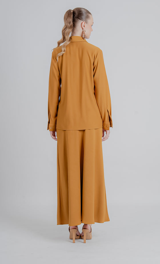 Elnara Skirt in Golden Brown
