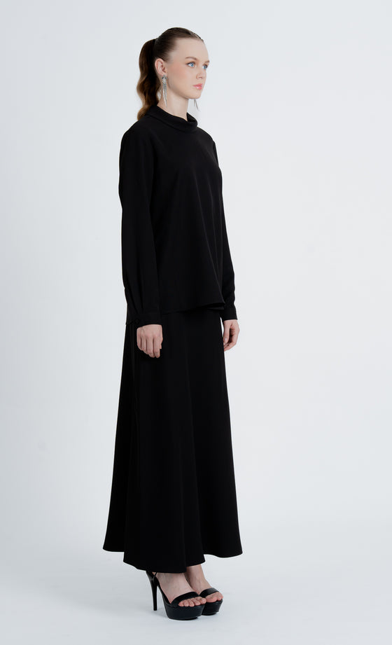 Enara Skirt in Jet Black