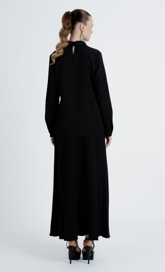 Enara Skirt in Jet Black