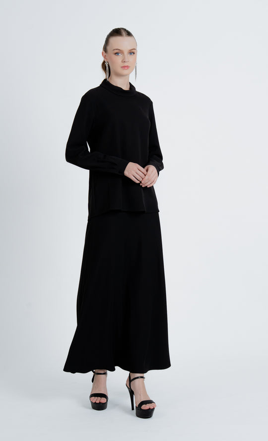 Kepong Top in Jet Black