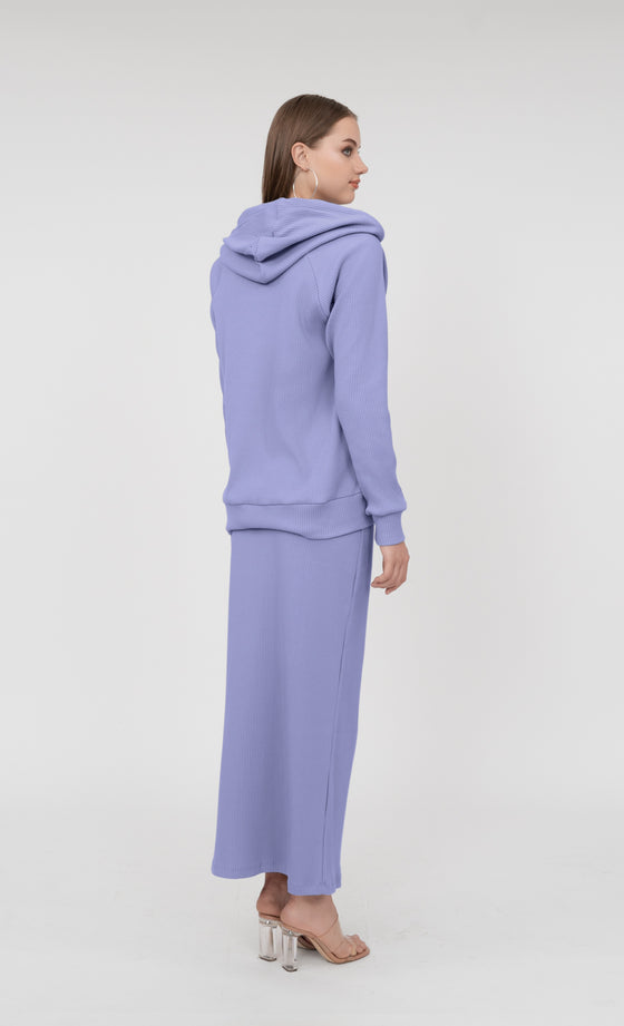 Ivana Hooded Top in Lilac