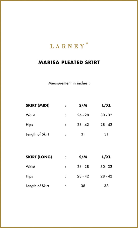 Marisa Pleated Skirt in Cream