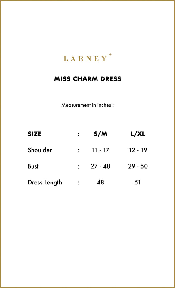 Miss Charm Dress in Sienna Brown