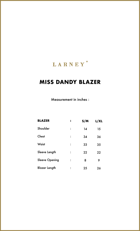 Miss Dandy Blazer in Pearl Gray